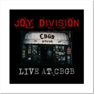 joy division live at cbgb Posters and Art